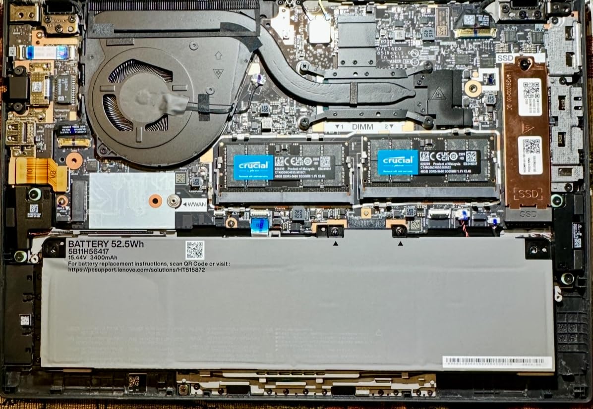 Crucial 32GB DDR5 RAM Kit (2x16GB), 5600MHz (or 5200MHz or 4800MHz) Laptop Memory 262-Pin SODIMM, Compatible with Intel Core and AMD Ryzen 7000, Black - CT2K16G56C46S5 - Customer Photo 4