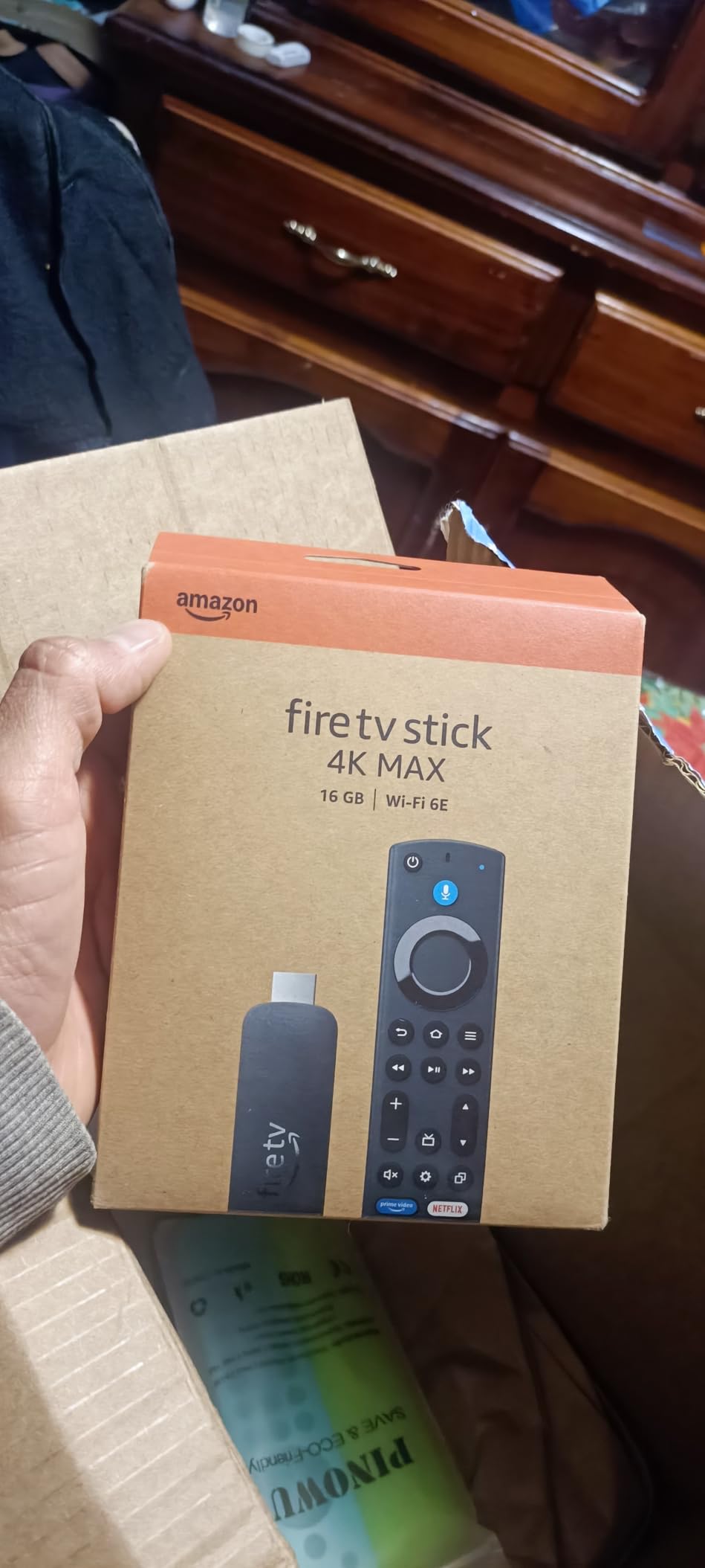 Amazon Fire TV Stick 4K Max streaming device, with AI-powered Fire TV Search, supports Wi-Fi 6E, free & live TV without cable or satellite Customer Review Amazon Fire TV Stick 4K Max streaming device, with AI-powered Fire TV Search, supports Wi-Fi 6E, free & live TV without cable or satellite - Customer Photo 4