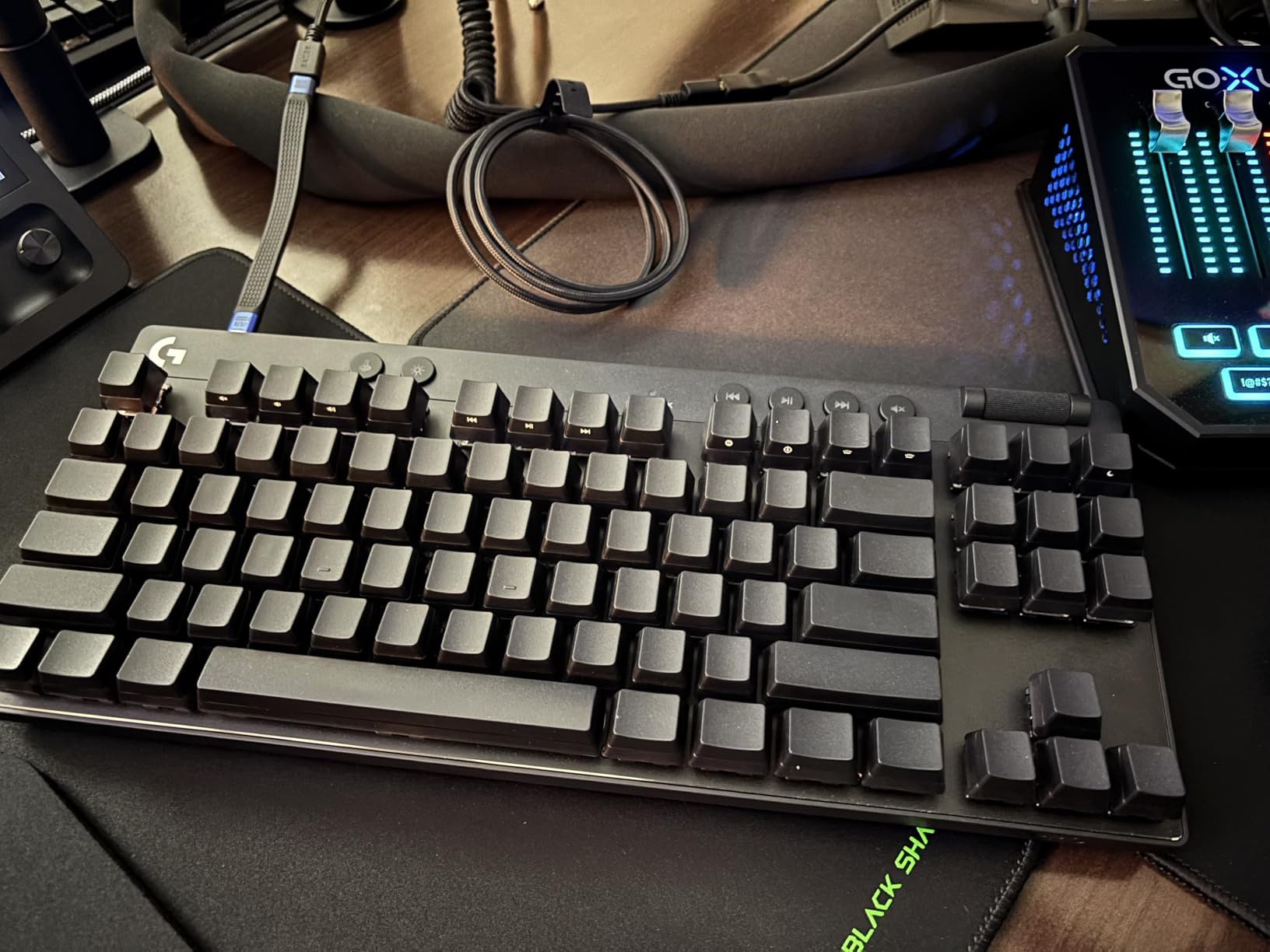 Logitech G PRO X TKL LIGHTSPEED Wireless Gaming Keyboard, Ultra-Portable Tenkeyless Design, LIGHTSYNC RGB, PBT keycaps, Linear Switches (GX Red) - Black - Customer Photo 2