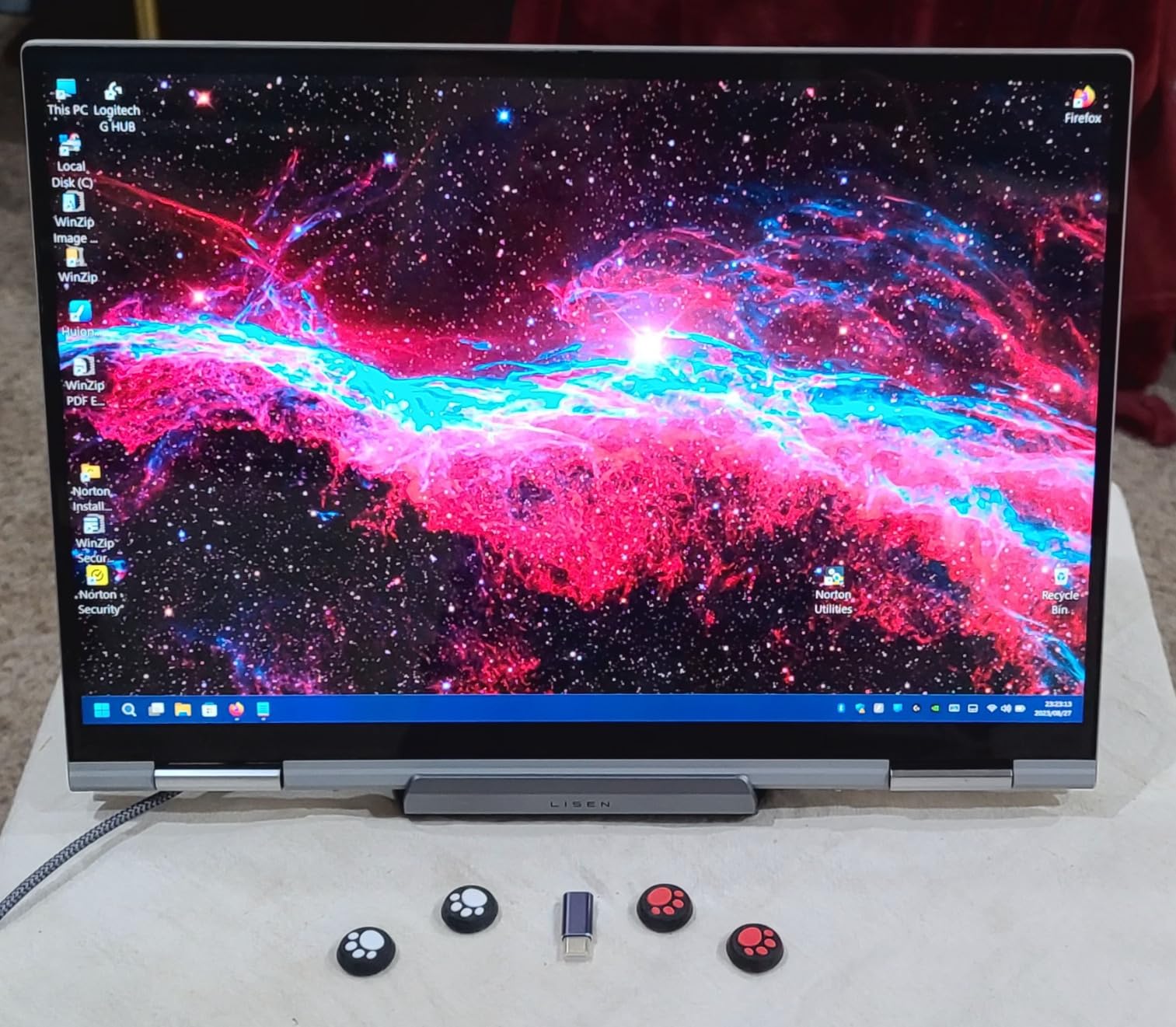 LISEN 10-IN-1 Docking Station for Steam Deck OLED&ROG Ally X&Legion Go, Dual Cooling Fan 5 USB Ports and 4K@60Hz, 100W Charging Port Support ROG Ally 30W Mode, Gigabit Ethernet Fit for Steam Deck OLED - Customer Photo 1
