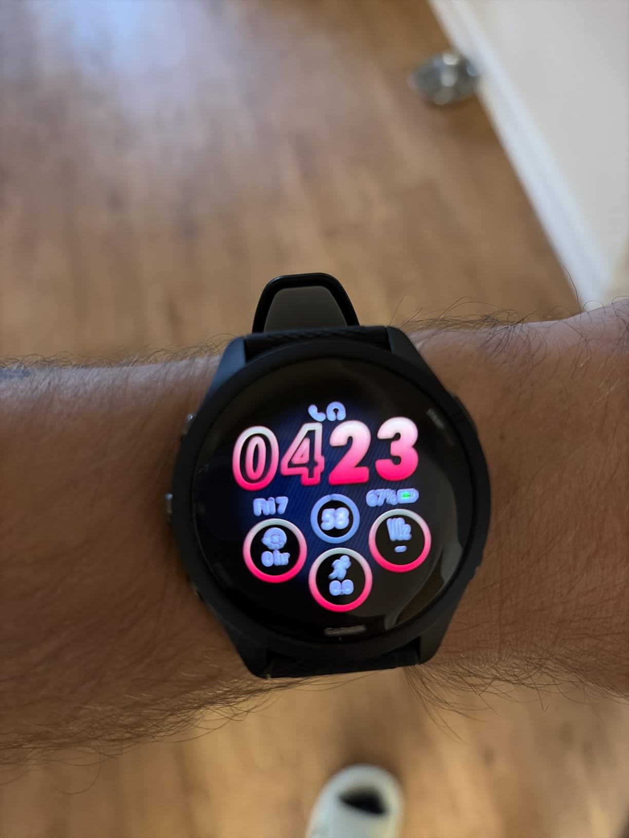 Garmin Forerunner 265 Running Smartwatch, Colorful AMOLED Display, Training Metrics and Recovery Insights, Black and Powder Gray - Customer Photo 2