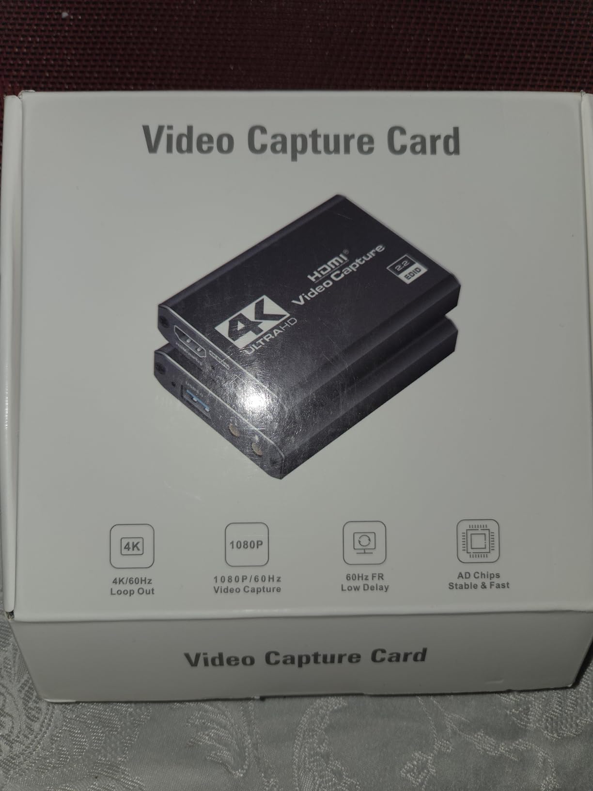 4K HDMI Capture Card for Streaming, Full HD 1080P 60FPS USB Cam Link Game Audio Video Capture Card Nintendo Switch/PS5/3ds/Xbox/PS4 (Black) Customer Review 4K HDMI Capture Card for Streaming, Full HD 1080P 60FPS USB Cam Link Game Audio Video Capture Card Nintendo Switch/PS5/3ds/Xbox/PS4 (Black) - Customer Photo 1