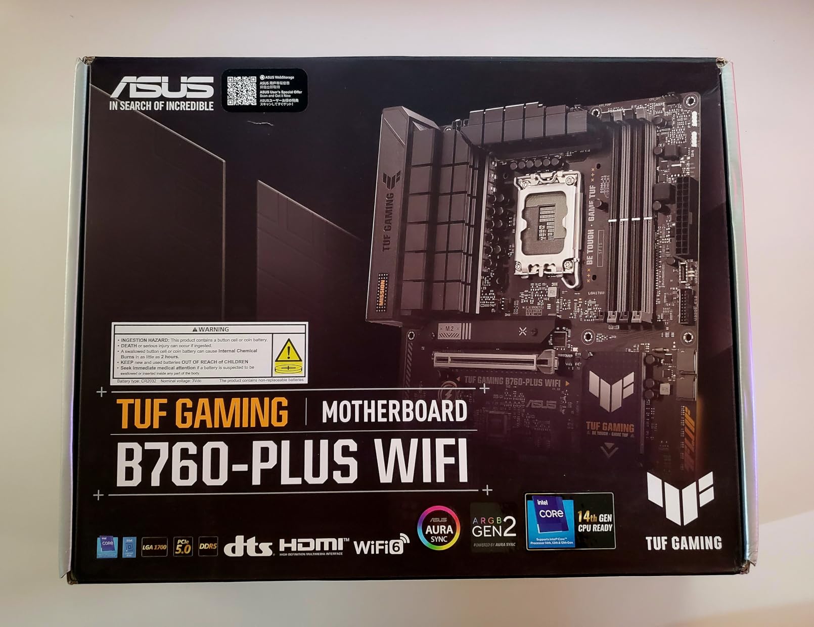 ASUS Prime B760M-A AX LGA 1700(Intel® 12th&13th Gen) microATX Motherboard (PCIe® 4.0, 2xM.2 Slots, DDR5,Realtek 2.5 Gb LAN,WiFi 6, DP,Rear USB 3.2 Gen 2, Front USB 3.2 Gen 1 Type-C®) - Customer Photo 1