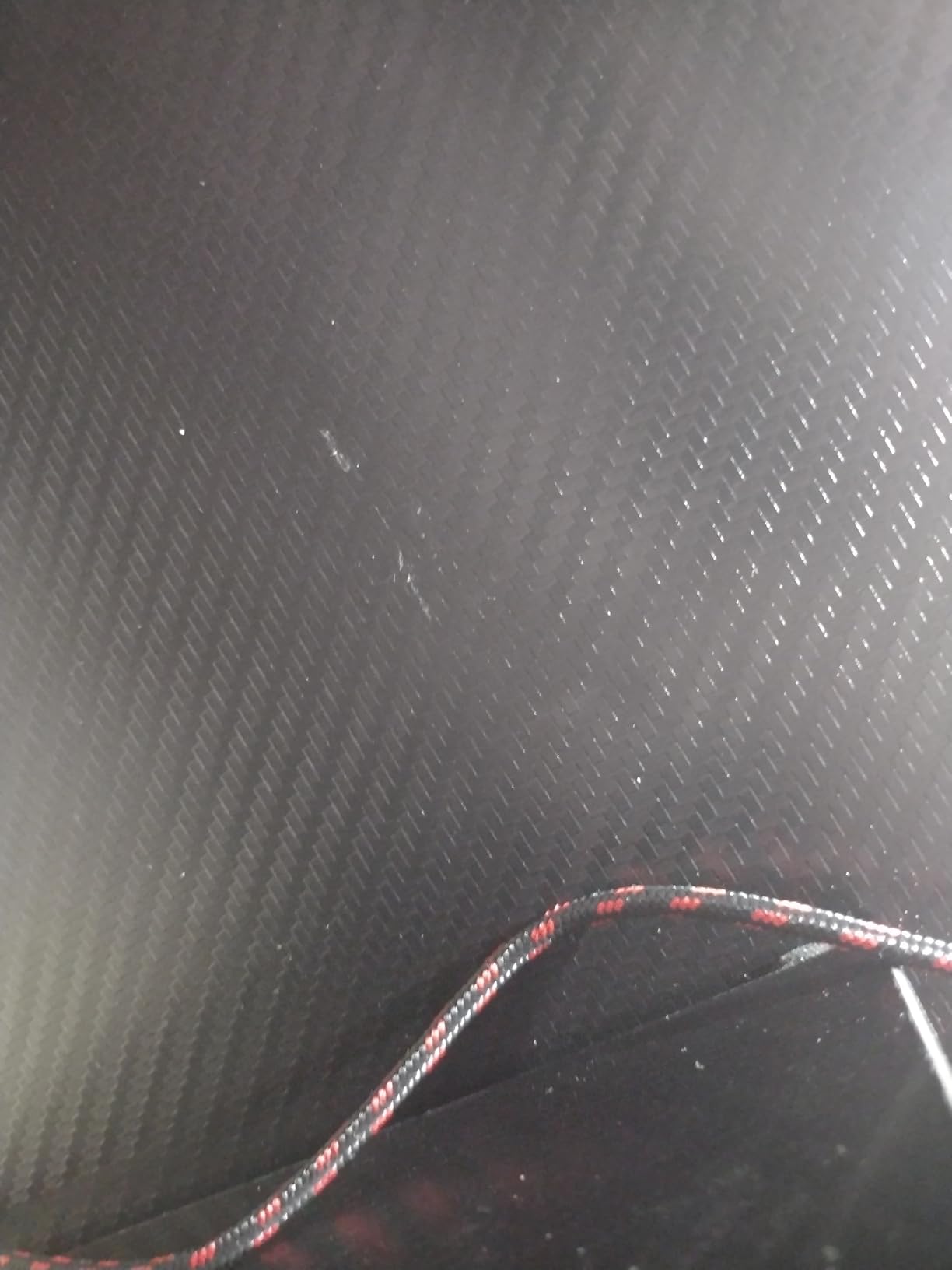 Bestier 42 inch Gaming Desk with LED Lights, Small Computer Gaming Table with Monitor Shelf, Gamer Desk with Headphone Hook, Kids Boys Computer Table with Black Carbon Fiber Texture - Customer Photo 4