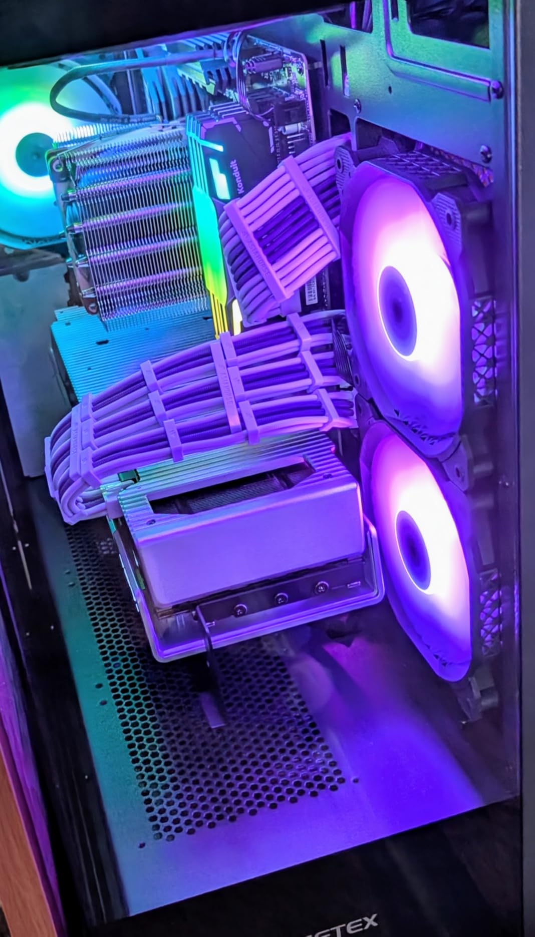 MUSETEX PC CASE ATX 6 PWM ARGB Fans Pre-Installed, Type-C Mid Tower Computer Case with Full-View Dual Tempered Glass, Gaming PC Case,Black(K2) Customer Review MUSETEX PC CASE ATX 6 PWM ARGB Fans Pre-Installed, Type-C Mid Tower Computer Case with Full-View Dual Tempered Glass, Gaming PC Case,Black(K2) - Customer Photo 3