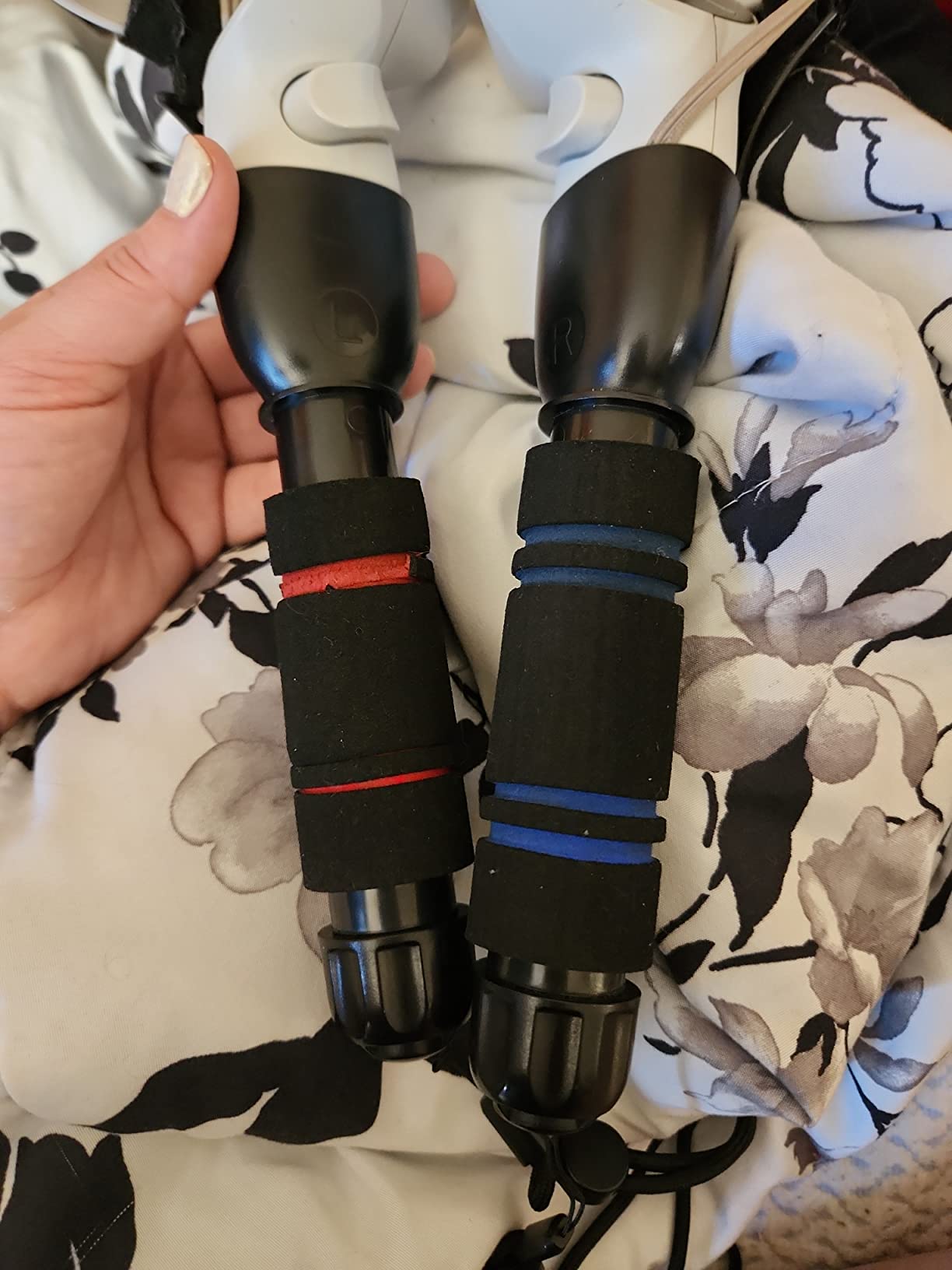 YOGES Handle Attachments Compatible with Oculus Quest 2 Controller Accessories, VR Long Arms Grips Compatible with Meta Quest 2 VR Games - Customer Photo 1