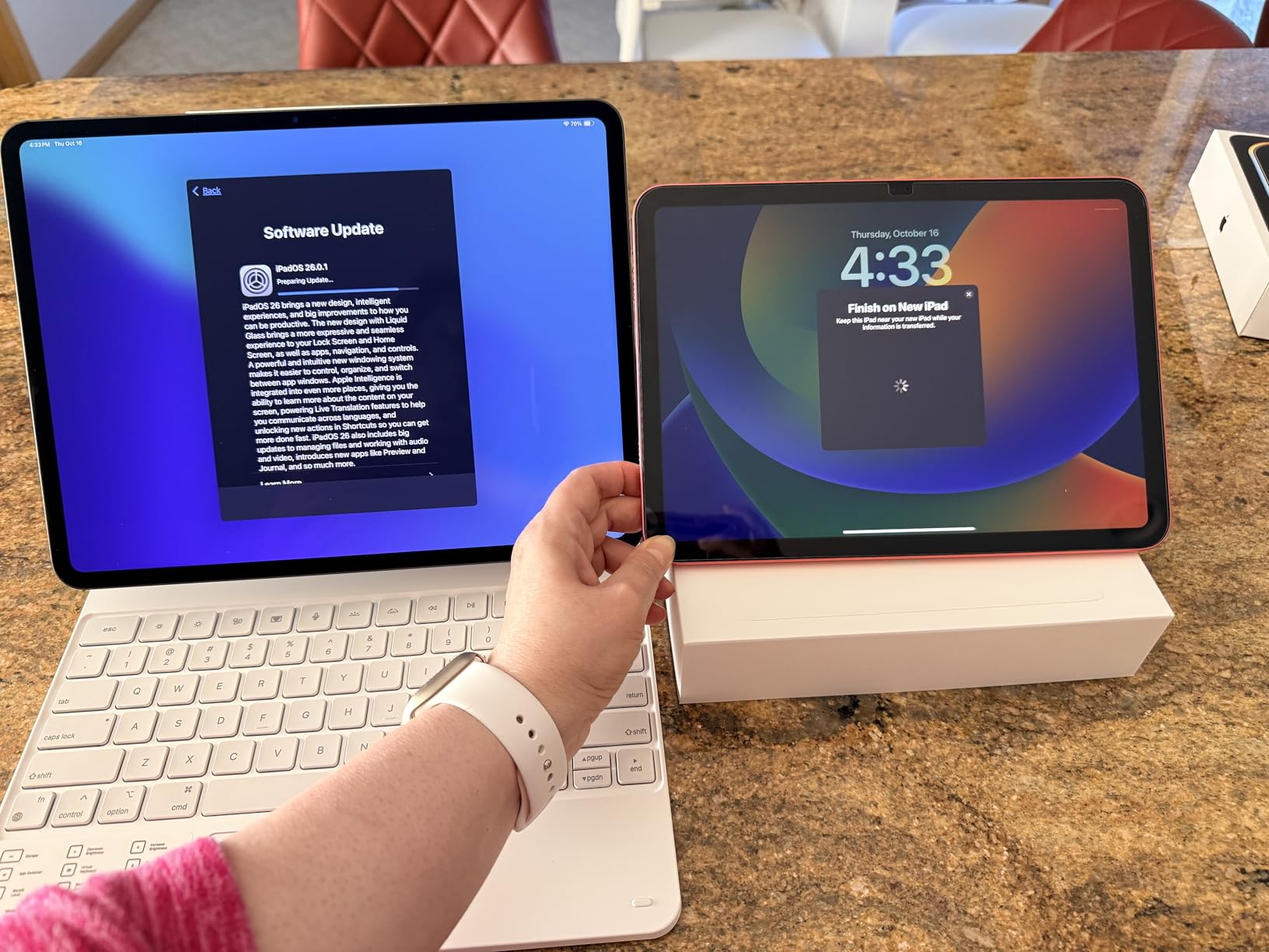 iPad Pro 13-Inch (M4): Built for Apple Intelligence, Ultra Retina XDR Display, 256GB, 12MP Front/Back Camera, LiDAR Scanner, Wi-Fi 6E, Face ID, All-Day Battery Life — Space Black - Customer Photo 1