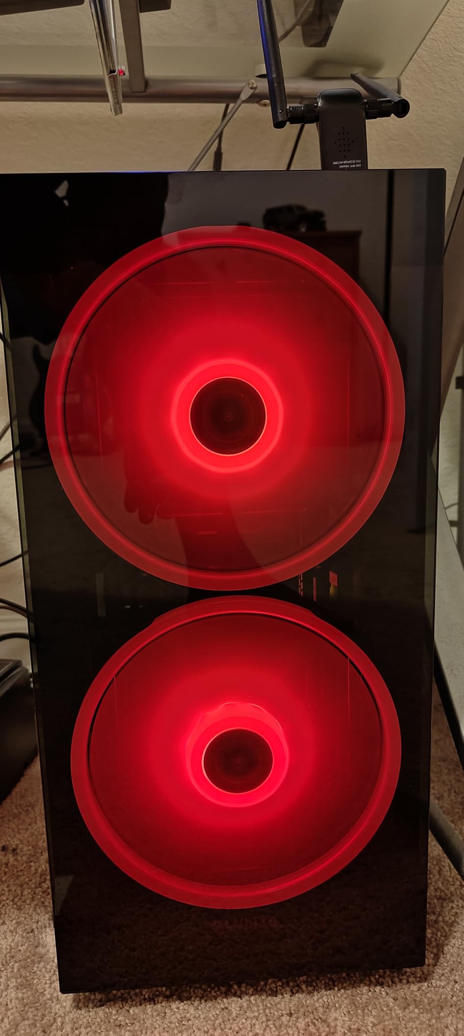 GAMDIAS ATX Mid Tower Gaming Computer PC Case Tempered Glass, Built-in 4X 120mm ARGB Case Fans, Front Airflow Mesh, Up to 6x120mm Fans, 340mm GPU/VGA, 360mm AIO/Radiator, 160mm CPU Cooler Customer Review GAMDIAS ATX Mid Tower Gaming Computer PC Case Tempered Glass, Built-in 4X 120mm ARGB Case Fans, Front Airflow Mesh, Up to 6x120mm Fans, 340mm GPU/VGA, 360mm AIO/Radiator, 160mm CPU Cooler - Customer Photo 5