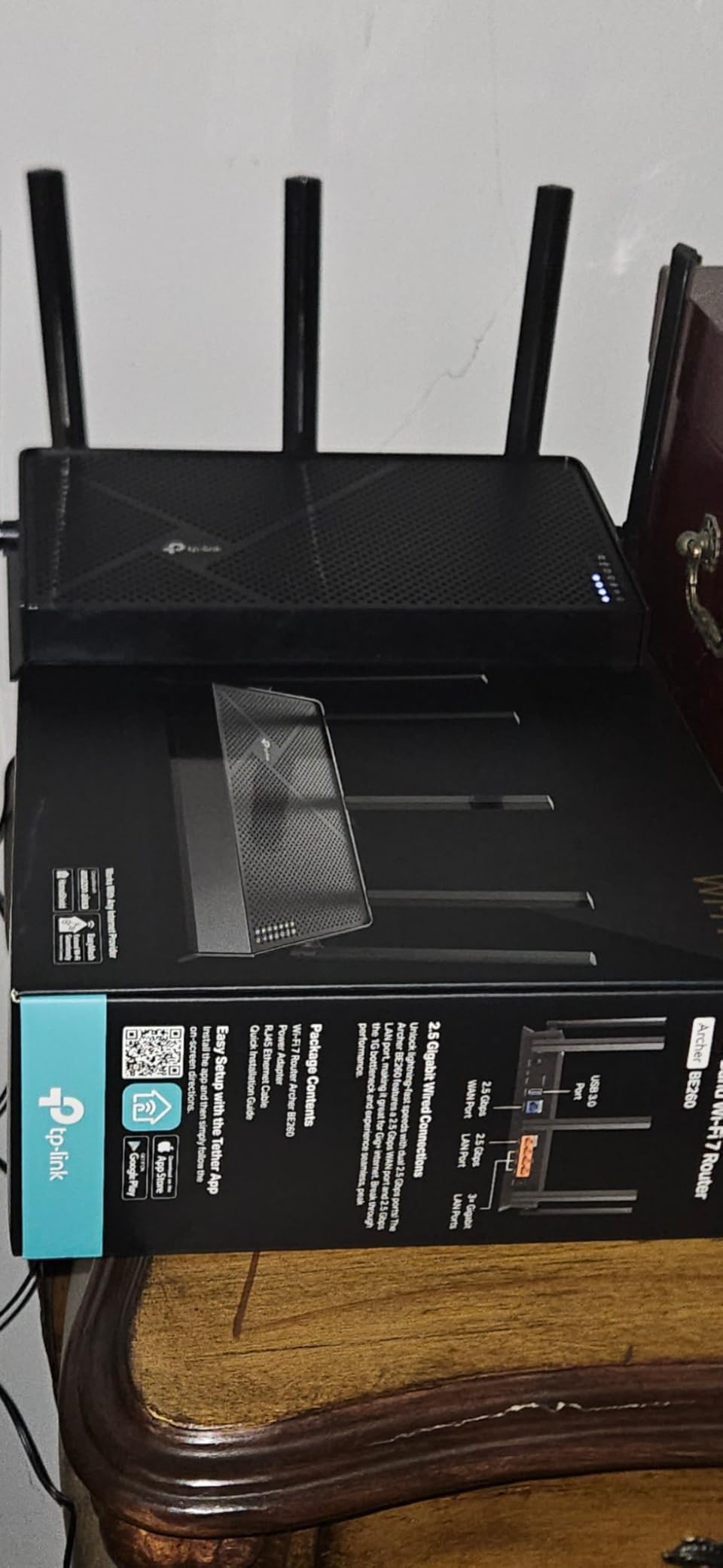 TP-Link Dual-Band BE3600 Wi-Fi 7 Router Archer BE230 | 4-Stream | 2×2.5G + 3×1G Ports, USB 3.0, 2.0 GHz Quad Core, 4 Antennas | VPN, EasyMesh, HomeShield, MLO, Private IOT | Free Expert Support Customer Review TP-Link Dual-Band BE3600 Wi-Fi 7 Router Archer BE230 | 4-Stream | 2×2.5G + 3×1G Ports, USB 3.0, 2.0 GHz Quad Core, 4 Antennas | VPN, EasyMesh, HomeShield, MLO, Private IOT | Free Expert Support - Customer Photo 2