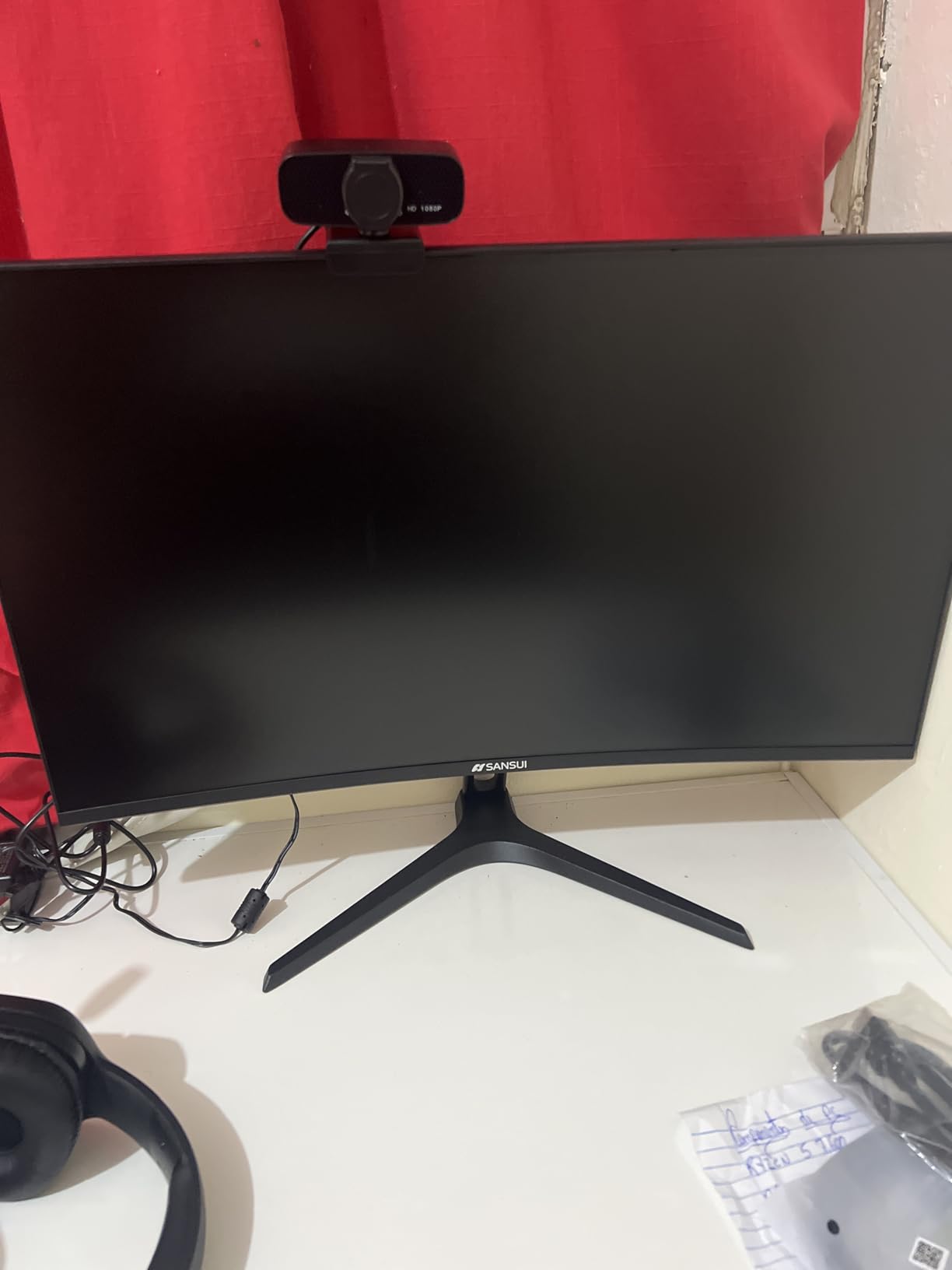 SANSUI 32 Inch Curved 240Hz Gaming Monitor High Refresh Rate, FHD 1080P Gaming PC Monitor HDMI DP1.4, Curved 1500R, 1Ms MPRT, HDR,Metal Stand,VESA Compatible(DP Cable Incl.) - Customer Photo 1