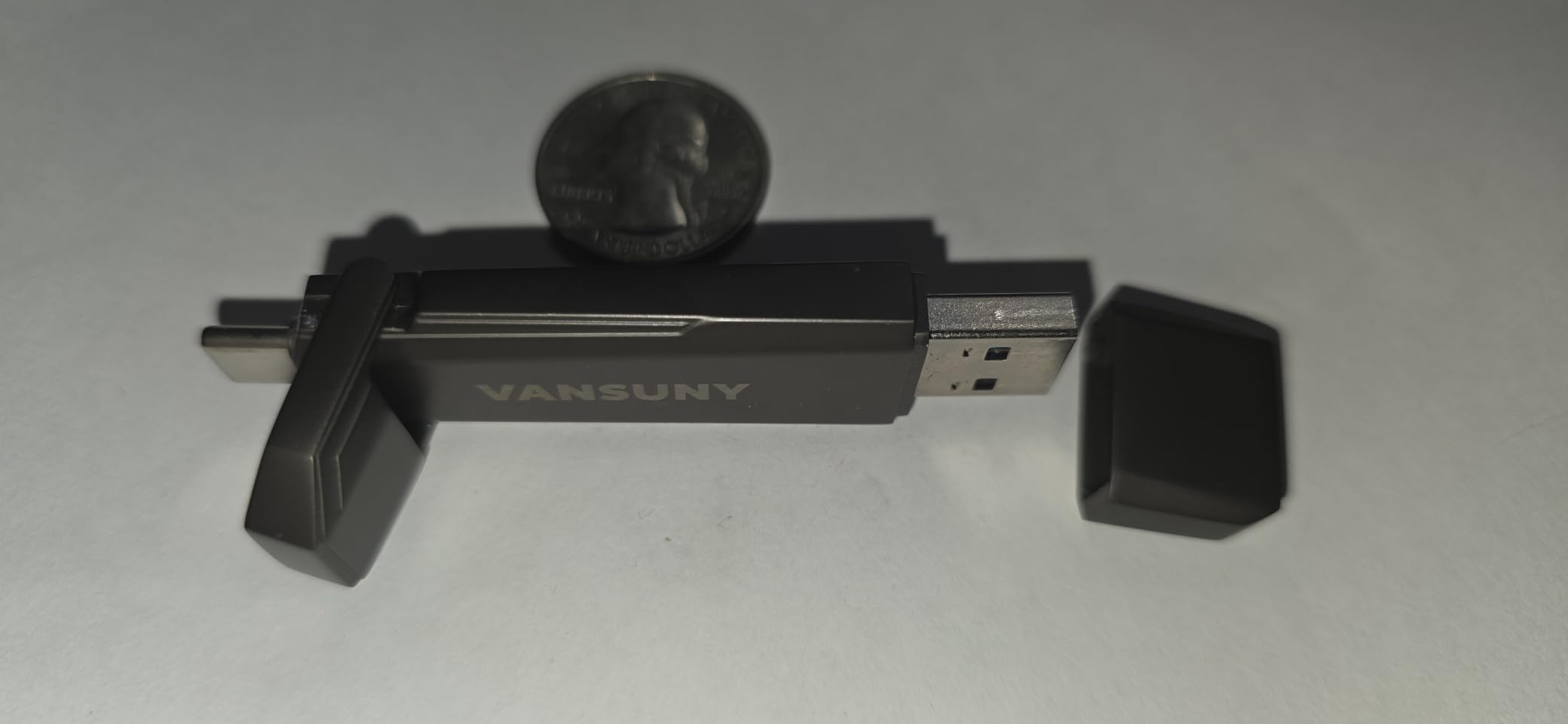 Vansuny 256GB USB Solid State Drive Up to 1000MB/s USB 3.2 Gen 2 Dual SSD USB A + Type C Portable External SSD for Android Phone Tablet Laptop MacBook PC - Customer Photo 1