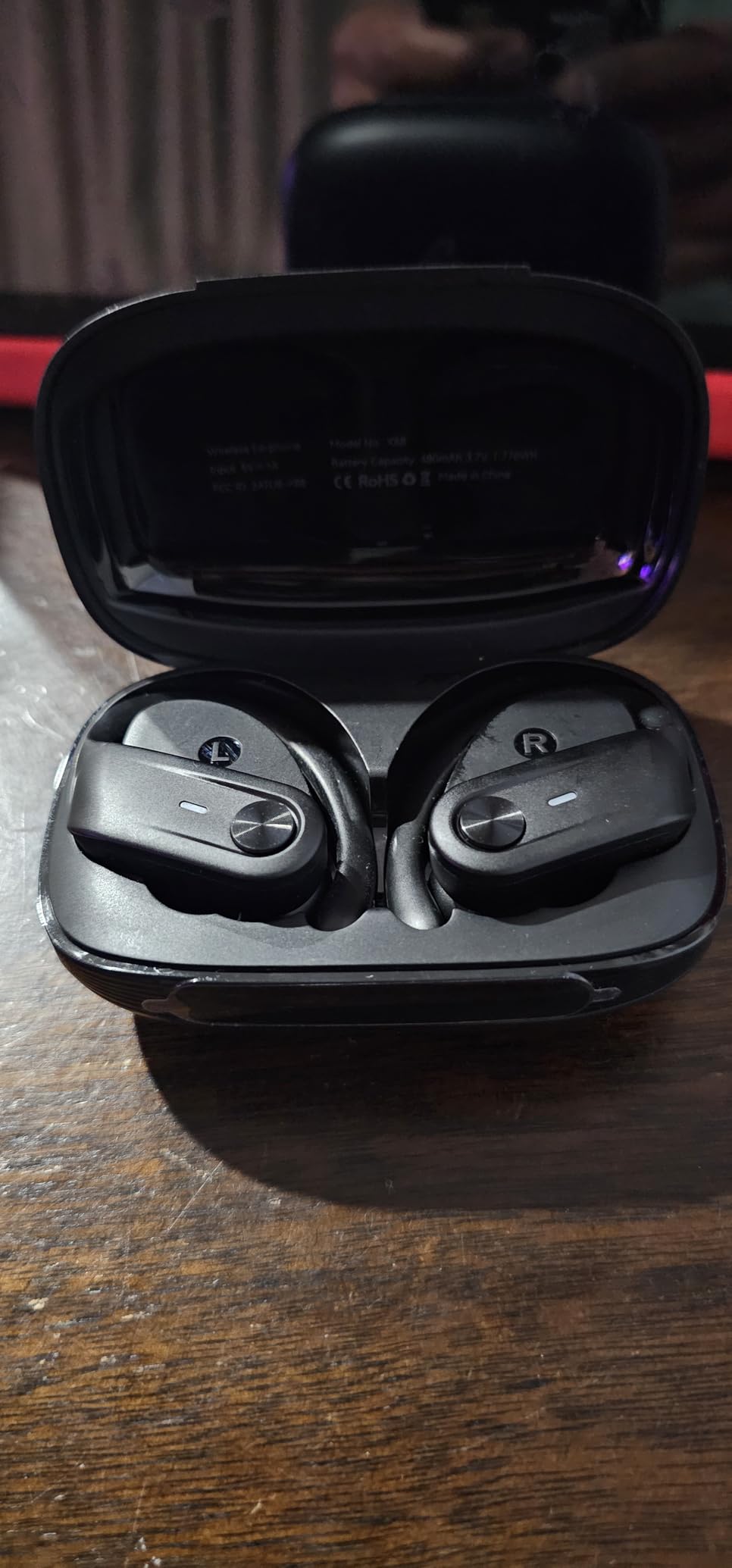 TAGRY Bluetooth Headphones Wireless Earbuds 80Hrs Playtime IPX7 Waterproof Digital Display Sport Ear Buds with Earhook Mic in-Ear Earphones Stereo Sound Earbud for Workout Running Exercise Gym Black Customer Review TAGRY Bluetooth Headphones Wireless Earbuds 80Hrs Playtime IPX7 Waterproof Digital Display Sport Ear Buds with Earhook Mic in-Ear Earphones Stereo Sound Earbud for Workout Running Exercise Gym Black - Customer Photo 1