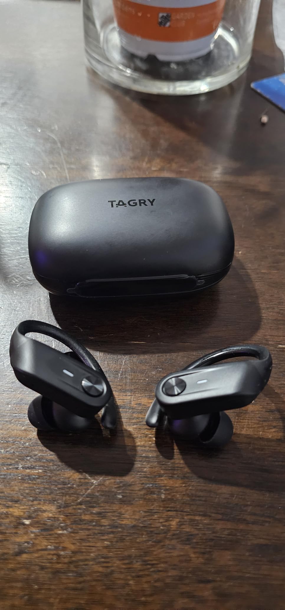 TAGRY Bluetooth Headphones Wireless Earbuds 80Hrs Playtime IPX7 Waterproof Digital Display Sport Ear Buds with Earhook Mic in-Ear Earphones Stereo Sound Earbud for Workout Running Exercise Gym Black Customer Review TAGRY Bluetooth Headphones Wireless Earbuds 80Hrs Playtime IPX7 Waterproof Digital Display Sport Ear Buds with Earhook Mic in-Ear Earphones Stereo Sound Earbud for Workout Running Exercise Gym Black - Customer Photo 2