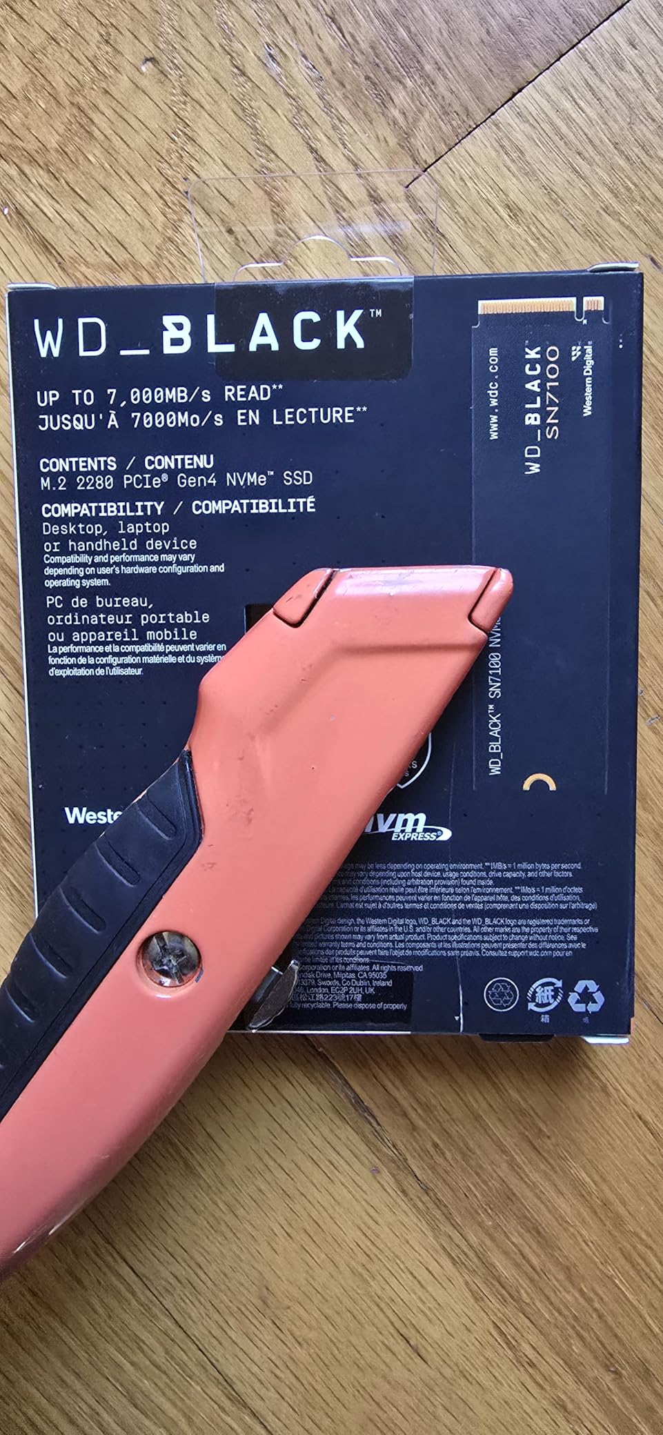 WD_BLACK 2TB SN7100 NVMe SSD Internal Solid State Drive - Gen4 PCIe, M.2 2280, Up to 7,250 MB/s - WDS200T4X0E - Customer Photo 2