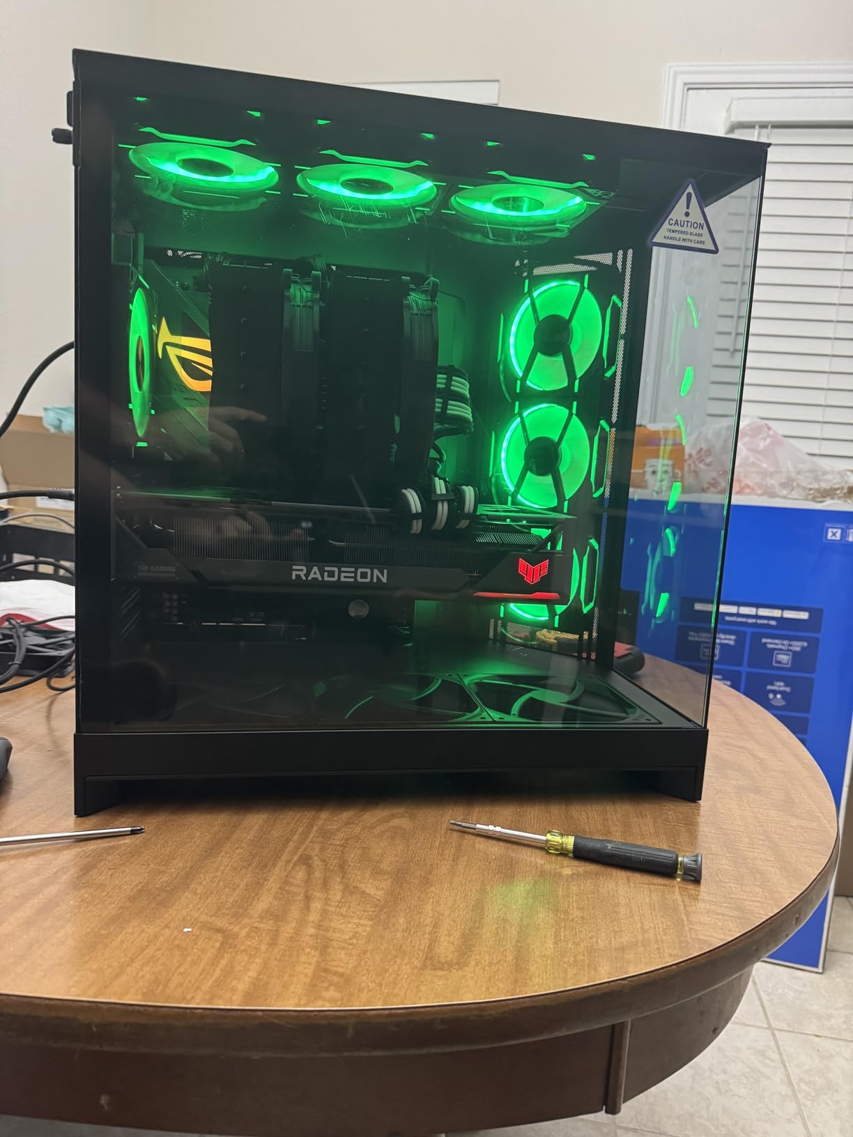 NZXT H9 Flow RGB+ (2025) – Large Dual-Chamber ATX Mid-Tower Airflow PC Case – Includes 7 RGB Fans (6 x 140mm, 1 x 120mm) & Control Hub – 420mm Radiator Support – Back-Connect Ready – Black Customer Review NZXT H9 Flow RGB+ (2025) – Large Dual-Chamber ATX Mid-Tower Airflow PC Case – Includes 7 RGB Fans (6 x 140mm, 1 x 120mm) & Control Hub – 420mm Radiator Support – Back-Connect Ready – Black - Customer Photo 3