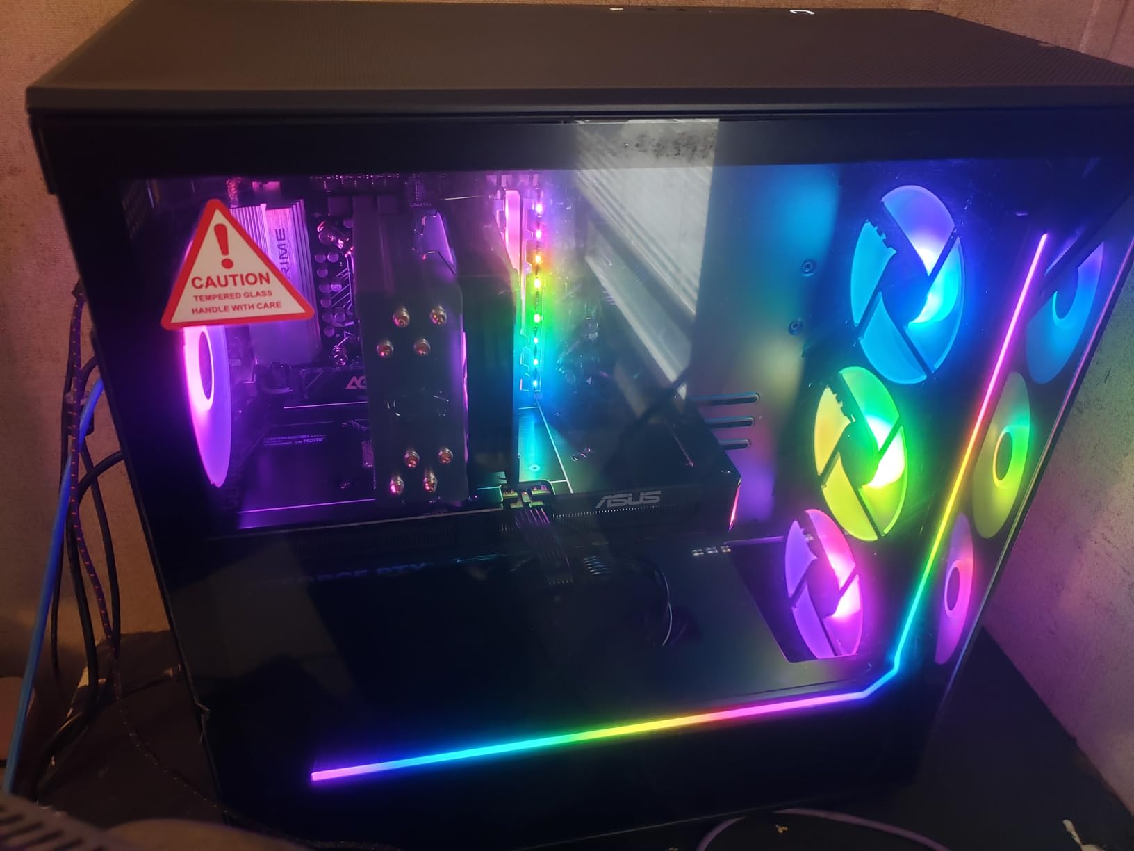 iBUYPOWER Slate MESH Gaming PC Desktop Computer Intel Core i7 14700F CPU, NVIDIA GeForce RTX 5070 12GB GPU, 32GB DDR5 RGB 5200MHz RAM, 1TB NVMe SSD, Windows 11 Home, Keyboard and Mouse - SMI7N5701 - Customer Photo 1