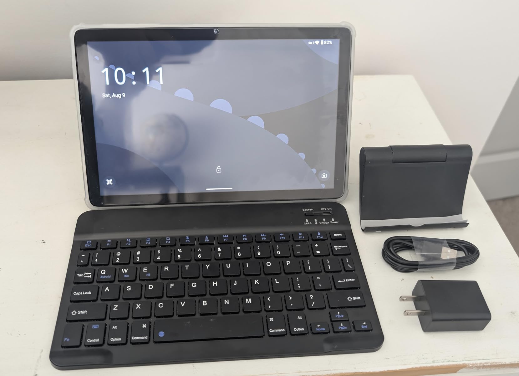 Tablet 2025 Latest Android 15 Tablets with 10.1 Inch Incell Display, 24GB RAM 256GB ROM /2TB TF, Gemini AI, T606 Octa-Core+8MP Camera, 5000mAh, Widevine L1, 2 in 1 Tablets with Keyboard Mouse Stylus - Customer Photo 2