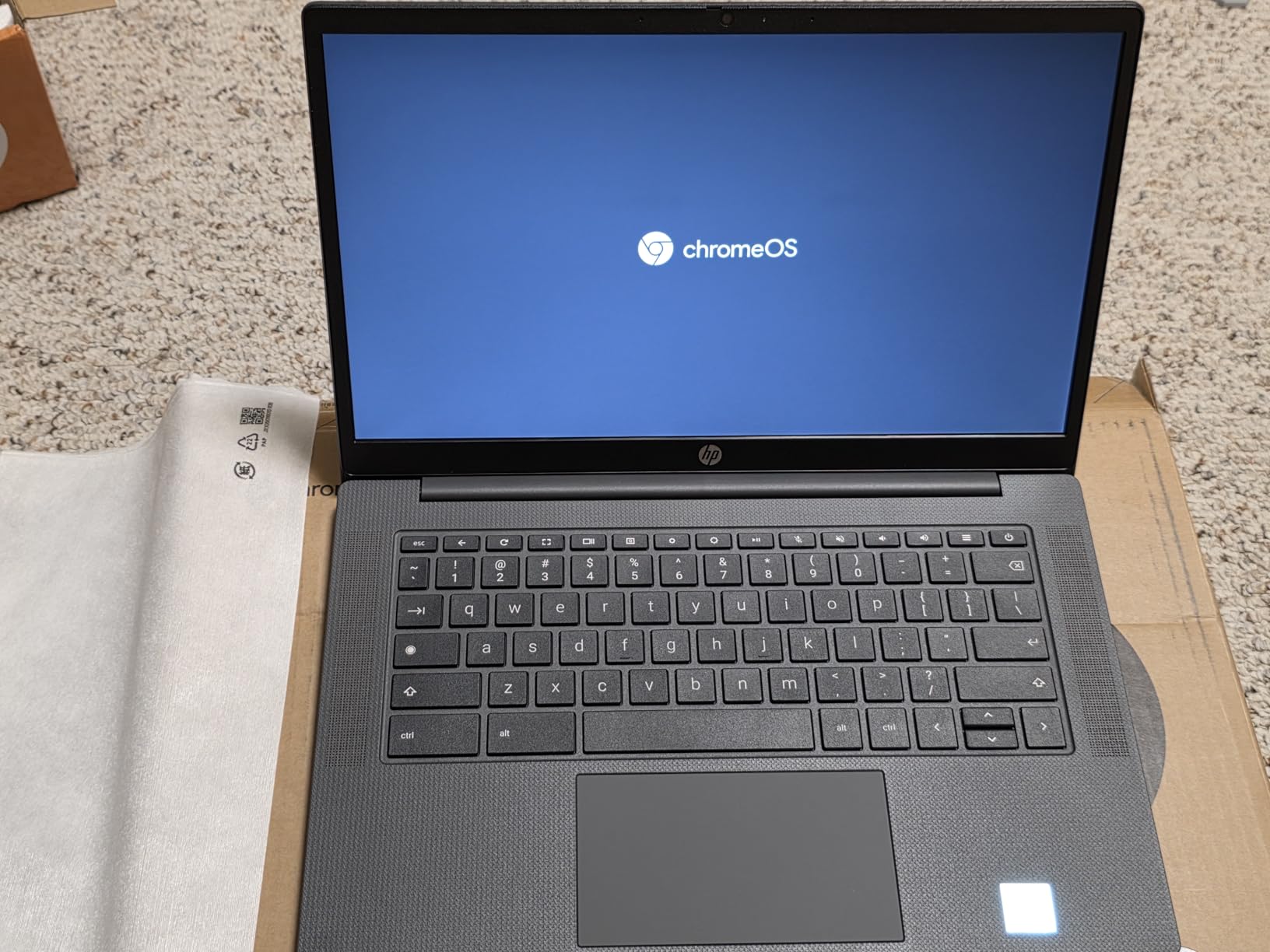 HP Chromebook 14 inch Laptop, HD Display, Intel Processor N100, 8 GB RAM, 128 GB UFS, Intel UHD Graphics, Chrome OS, Chalkboard Gray, 14a-nf0099nr - Customer Photo 2