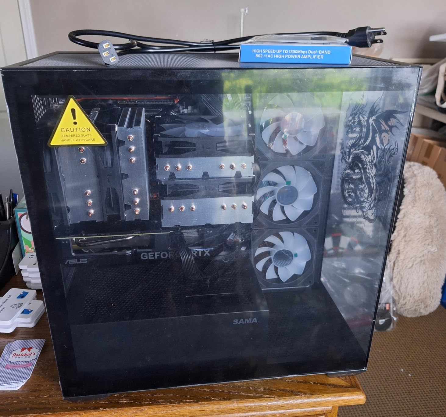 The Horizon Autherium I9 RTX Gaming PC || Core I9 Unlocked CPU || RTX 5070 OC 12GB || 64GB RAM || 5TB Storage || 1.2GB/s WiFi, VR and Gaming Ready || Windows 11 PRO - Customer Photo 2