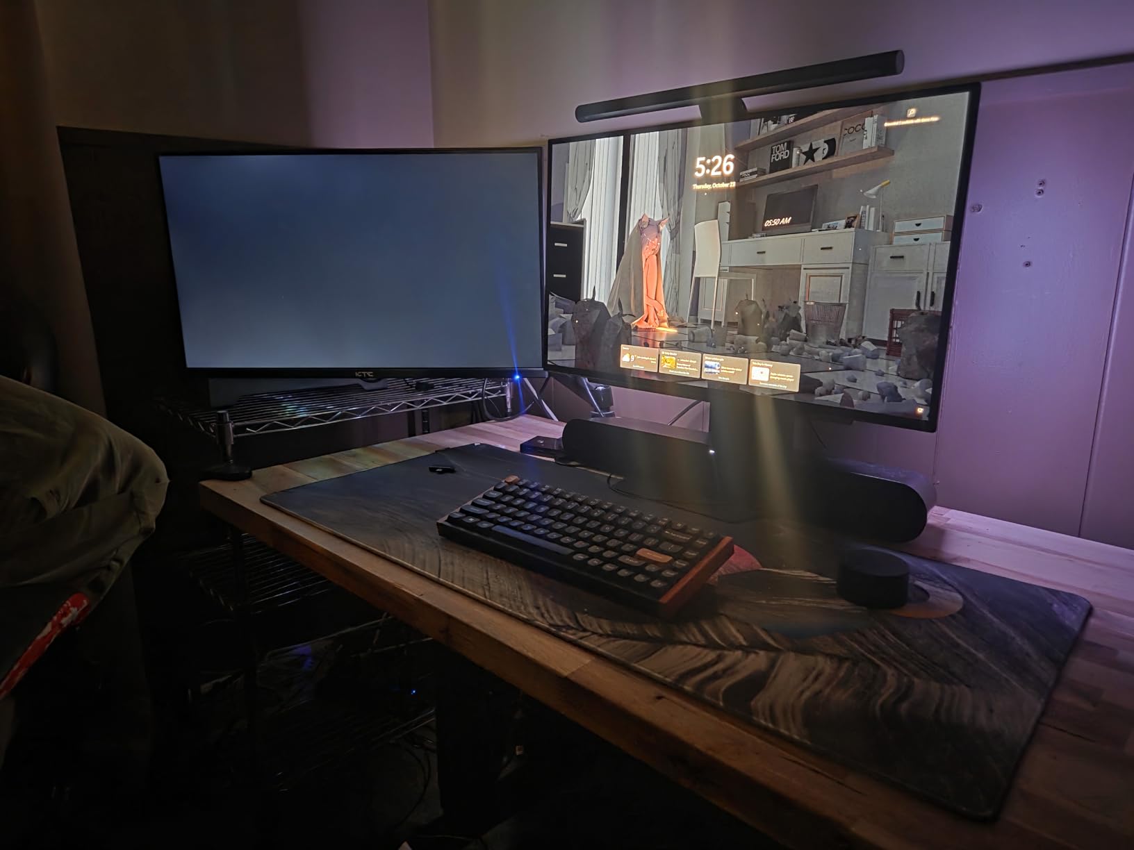 LG 45GX900A-B 45-Inch Ultragear WQHD (3440 x 1440) OLED Curved Gaming Monitor, 240Hz, 0.03ms, NVIDIA G-Sync, VESA DisplayHDR True Black 400, HDMI 2.1, DisplayPort, USB Type-C PD 65W, Black - Customer Photo 1