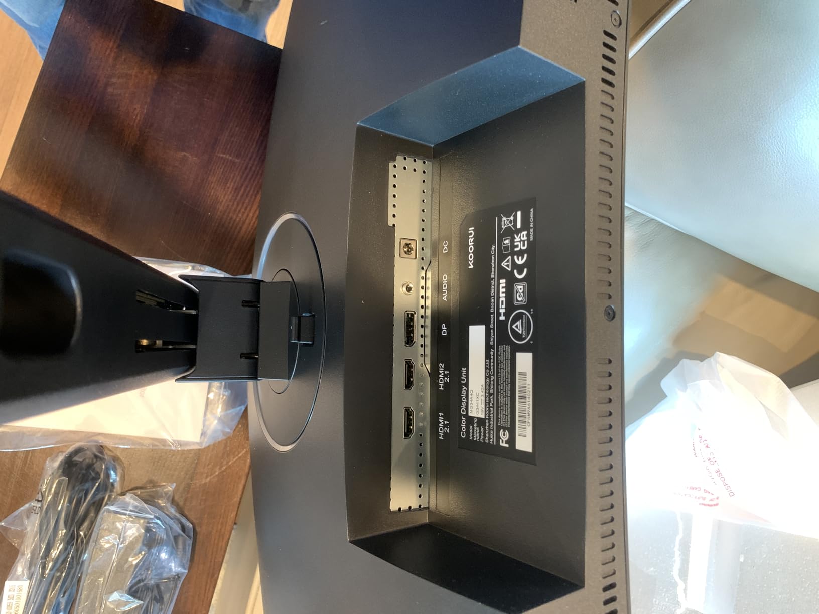 KOORUI 24 Inch Gaming Monitor 144Hz Full HD 1920 x 1080p IPS Ultra-Slim Display with HDMI VGA, Adaptive Sync, 99% SRGB, VESA 100x100mm, Eye Care, Tilt, Black, E2411K - Customer Photo 2