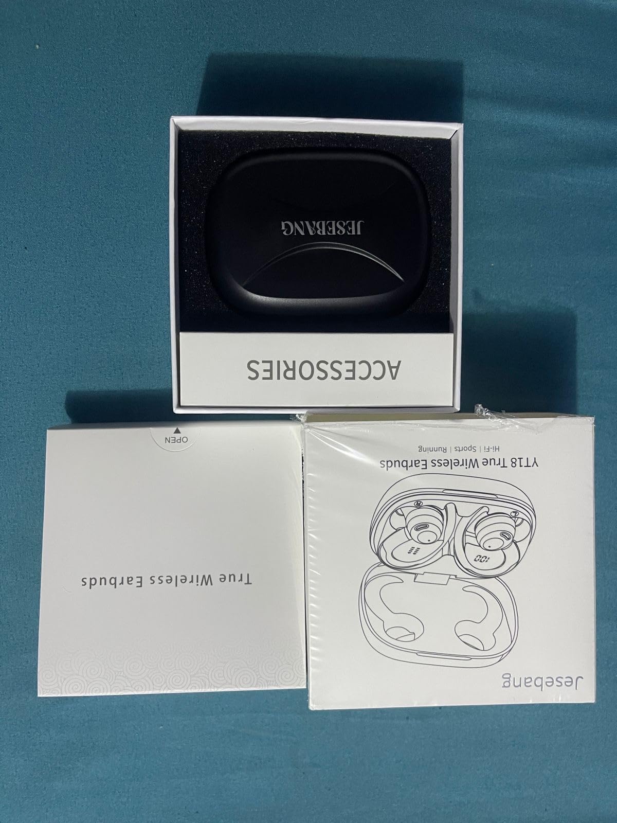 Wireless Earbuds, Bluetooth 5.4 Headphones Sport, Over Ear Buds With ENC Noise Cancelling Mic, 48H, Wireless Earphone With Earhooks, Stereo Deep Bass, IP7 Waterproof ear bud for Workout Running, Black Customer Review Wireless Earbuds, Bluetooth 5.4 Headphones Sport, Over Ear Buds With ENC Noise Cancelling Mic, 48H, Wireless Earphone With Earhooks, Stereo Deep Bass, IP7 Waterproof ear bud for Workout Running, Black - Customer Photo 2