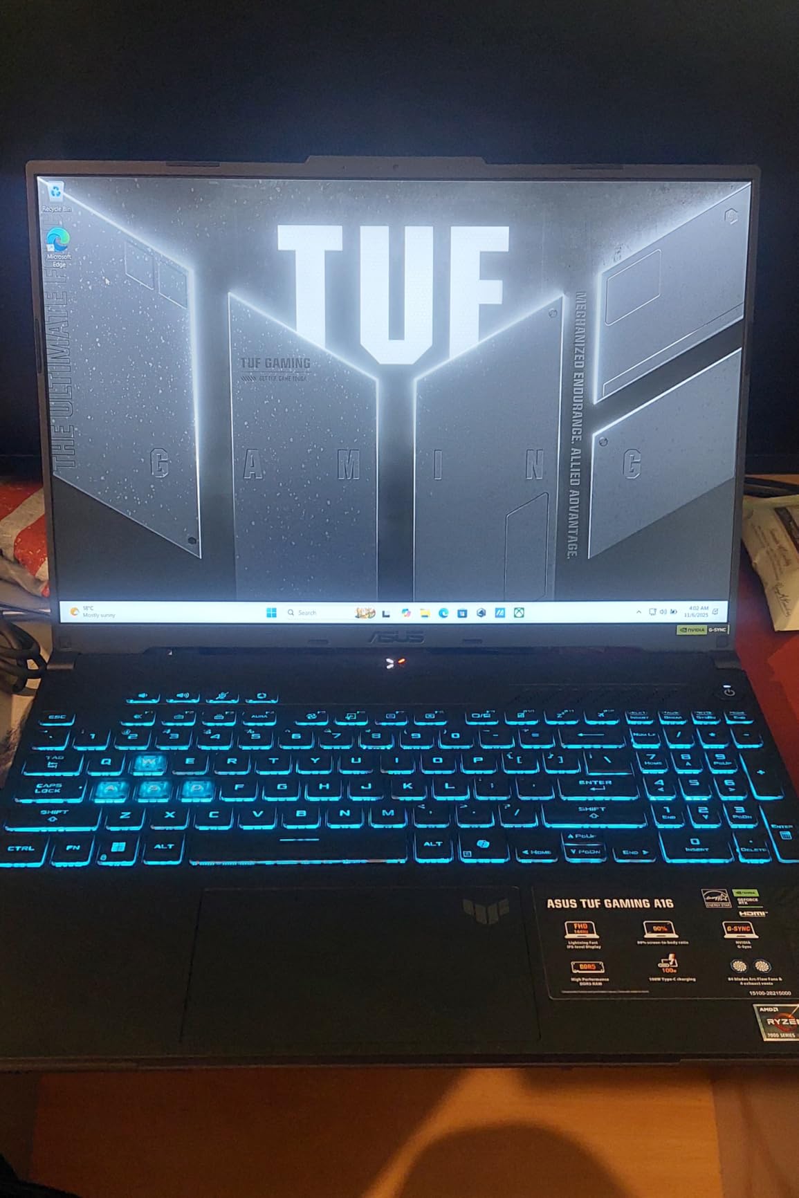 ASUS TUF Gaming A16 Laptop: AMD Ryzen 7 7445HS, 16 ASUS TUF Gaming A16 Laptop: AMD Ryzen 7 7445HS, 16