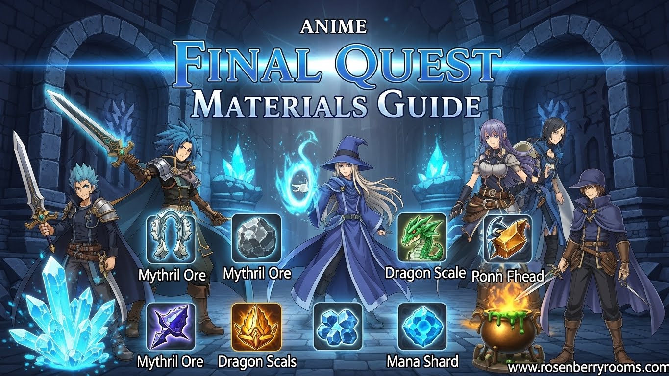 Materials in Anime Final Quest
