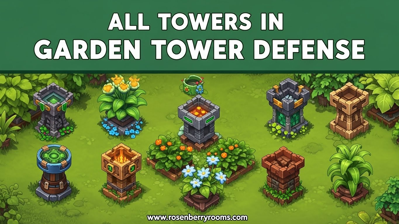 Towers in Garden Tower Defense