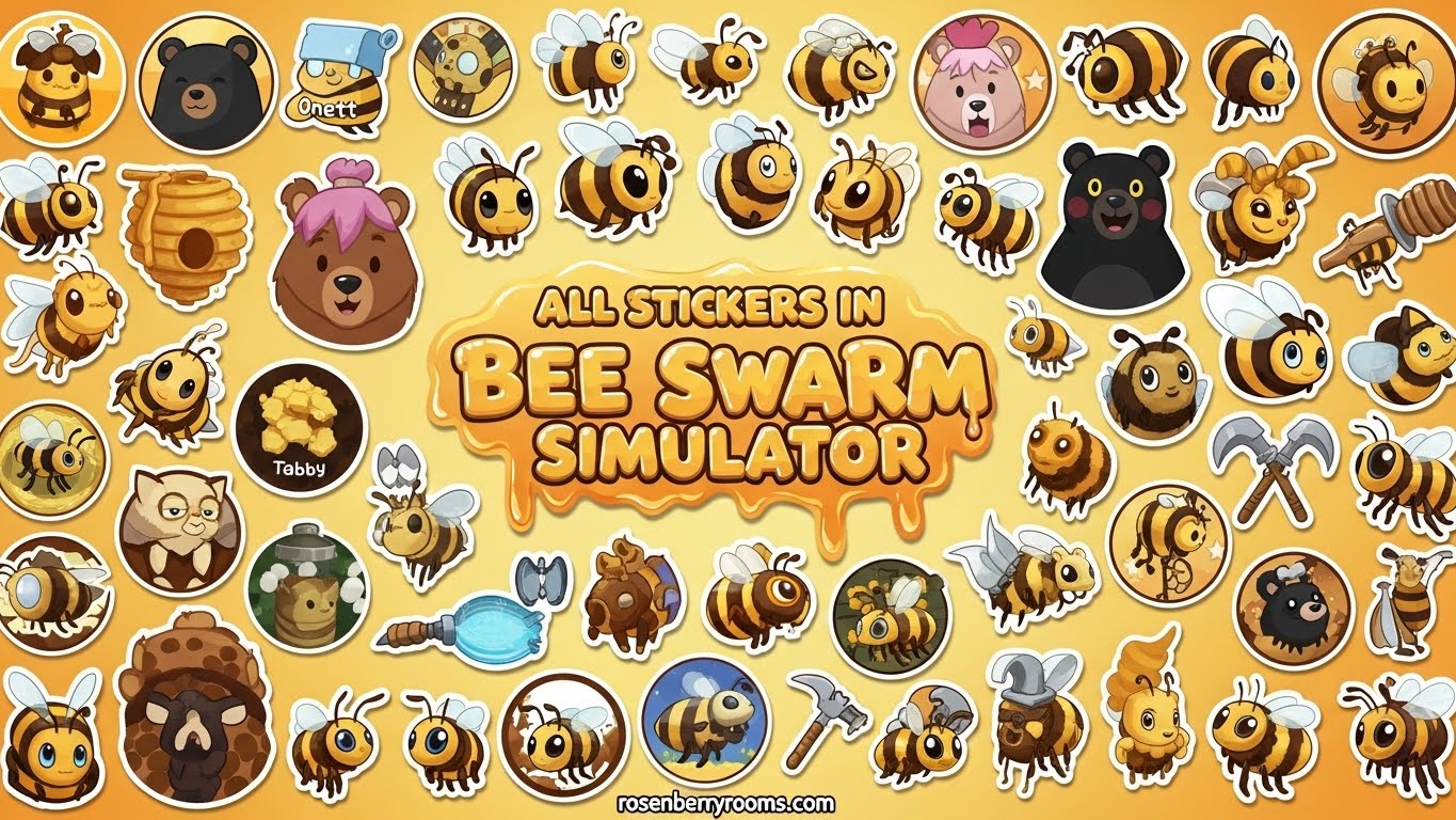 All Stickers in Bee Swarm Simulator