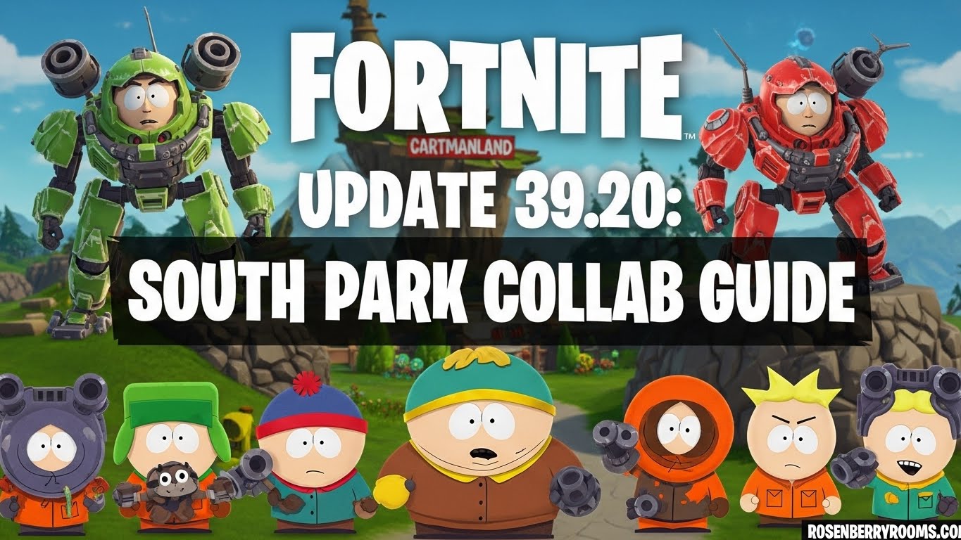 Fortnite Update 39.20 South Park Collab
