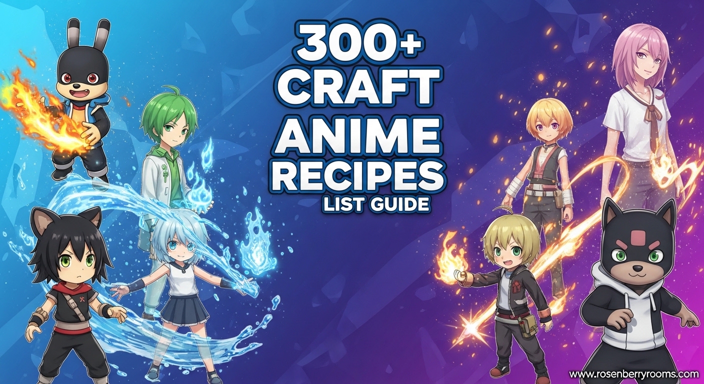 Craft Anime Recipes List