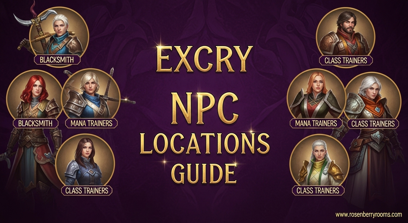 Excry NPC Location & Services