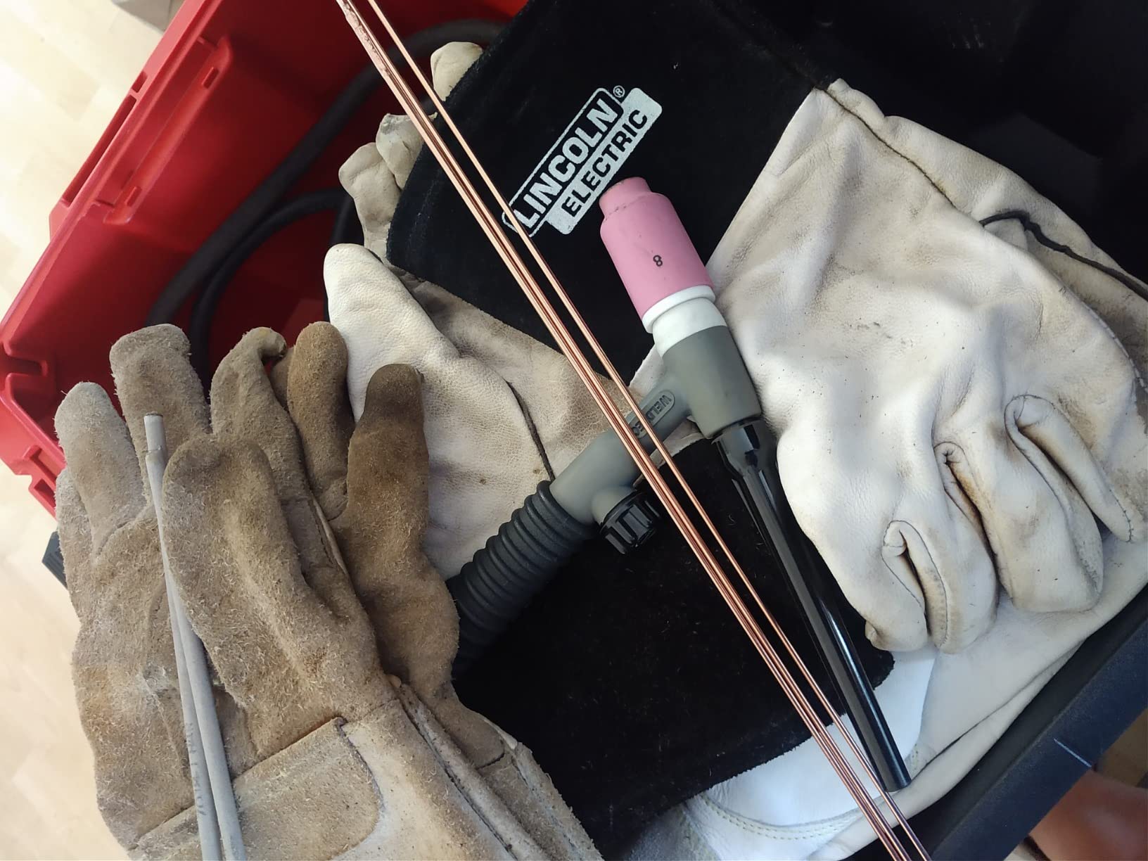 Lincoln Electric Grain Leather TIG Welding Gloves | Comfortable | Lightweight | K2981 - (M -XL) customer photo 2