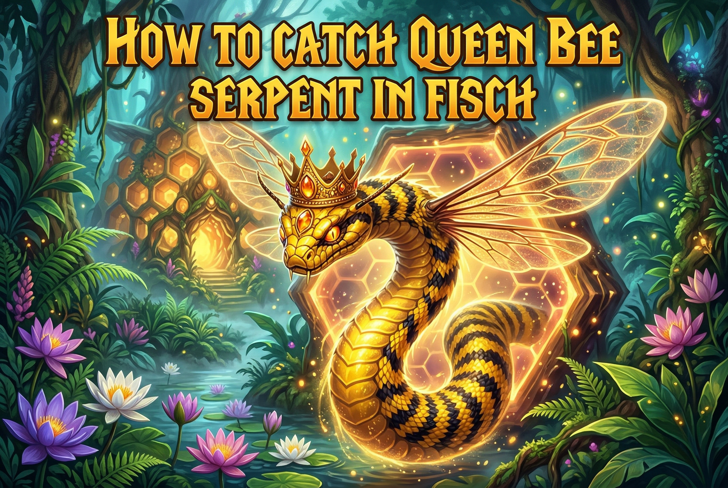 How to Catch Queen Bee Serpent in Fisch