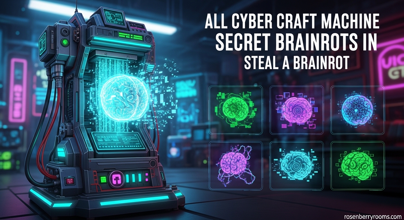 All Cyber Craft Machine Secret Brainrots In Steal A Brainrot
