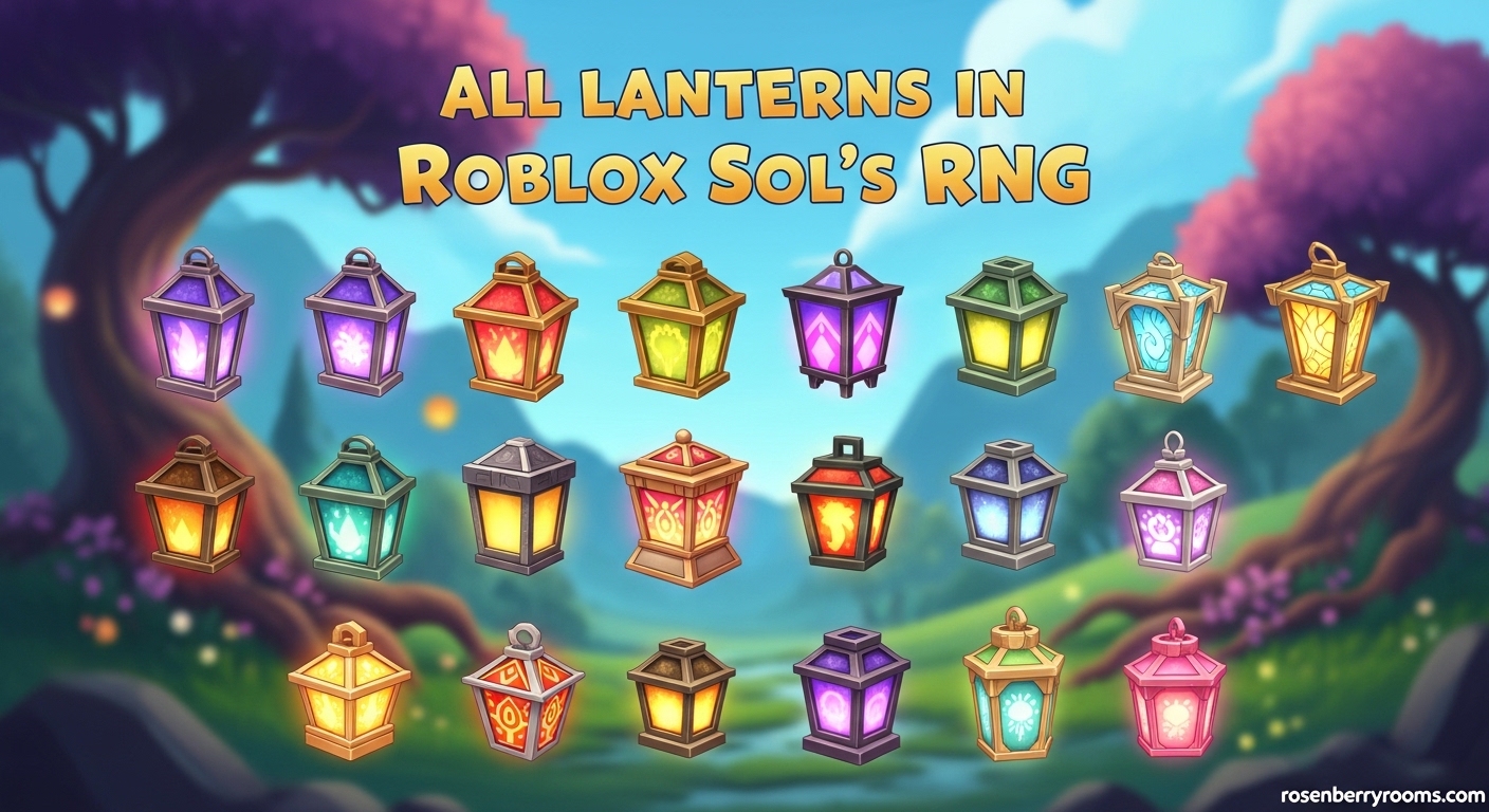All Lanterns in Roblox Sol's RNG