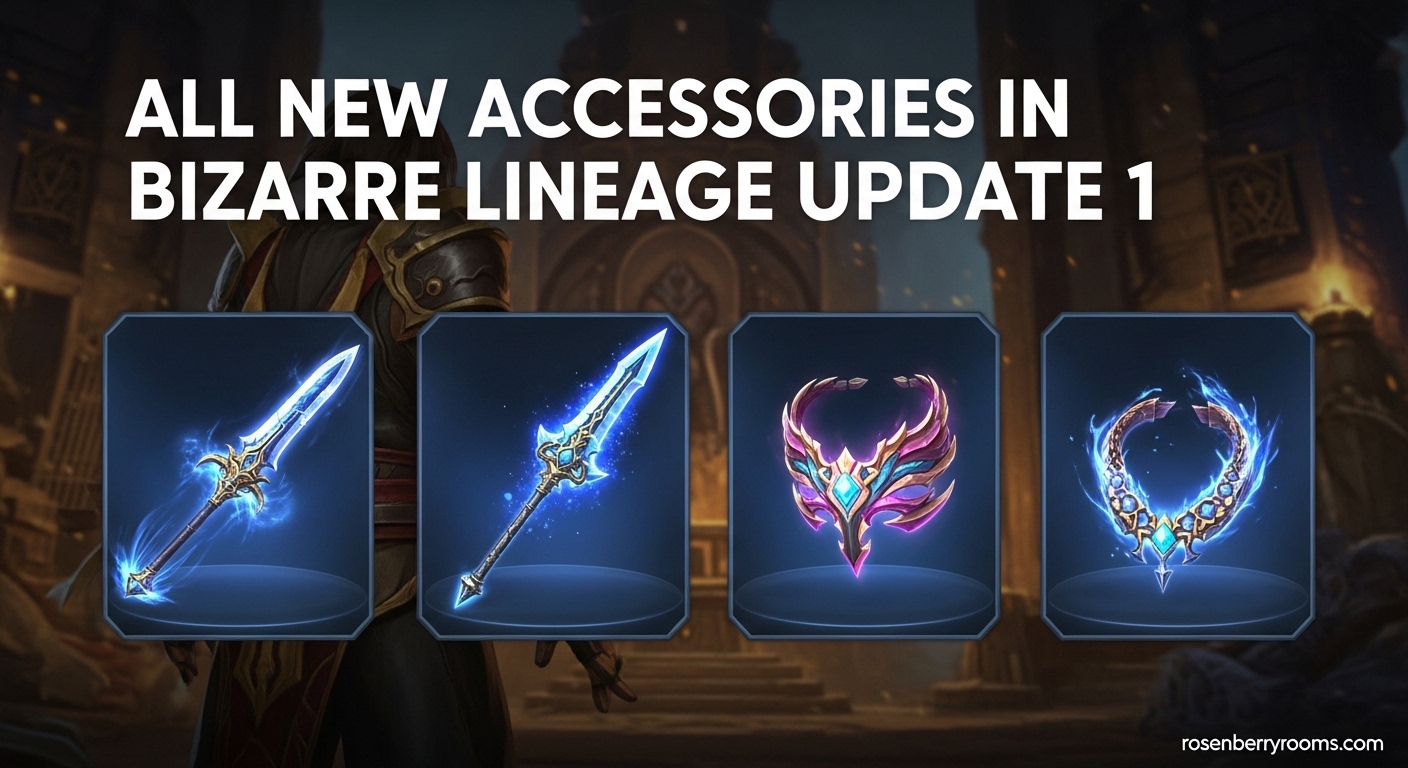 All New Accessories in Bizarre Lineage Update 1
