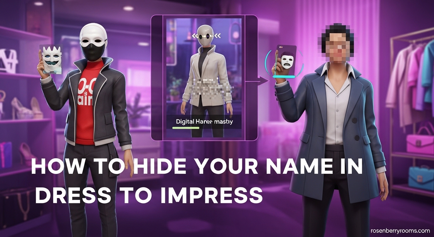 How to Hide Your Name in Dress to Impress