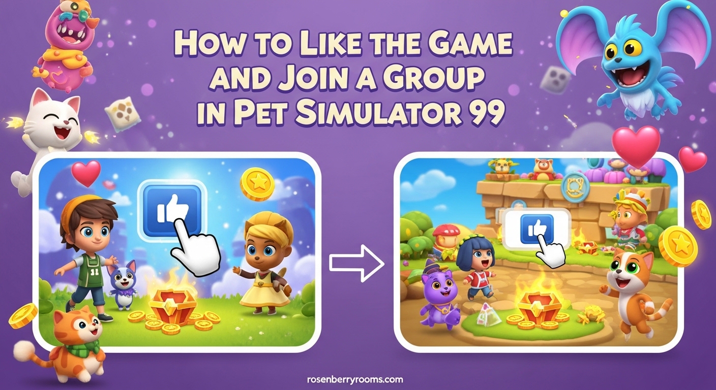 How to Like Game and Join Group in Pet Simulator 99