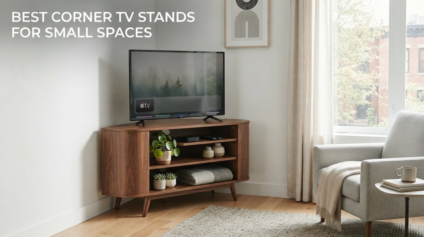 best corner tv stands for small spaces