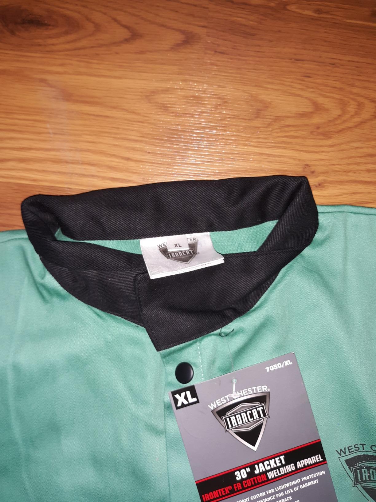 Ironcat FR Treated Cotton Sateen Jacket, 9 oz., Anodized Snaps, Interior Pocket, Pop-up Welders Collar, Scribe Pocket customer photo 1