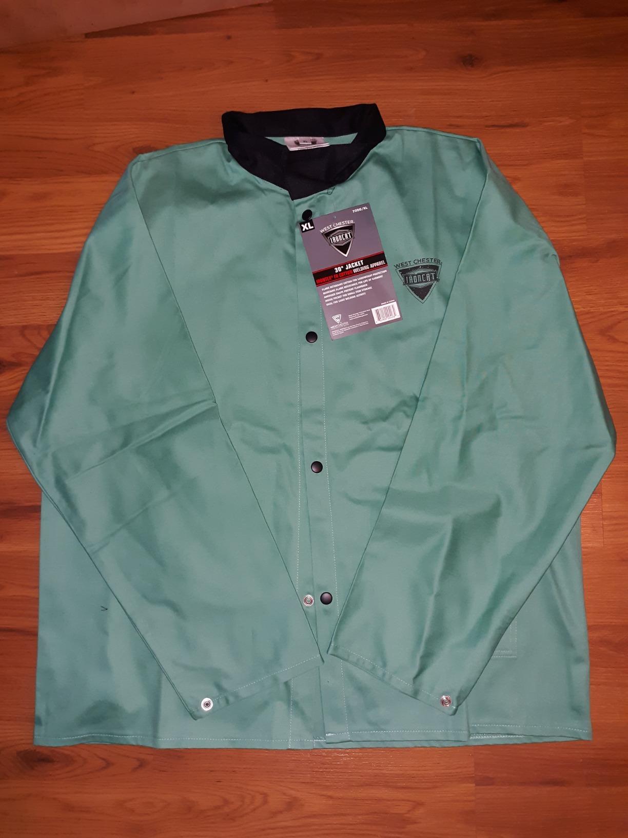 Ironcat FR Treated Cotton Sateen Jacket, 9 oz., Anodized Snaps, Interior Pocket, Pop-up Welders Collar, Scribe Pocket customer photo 2