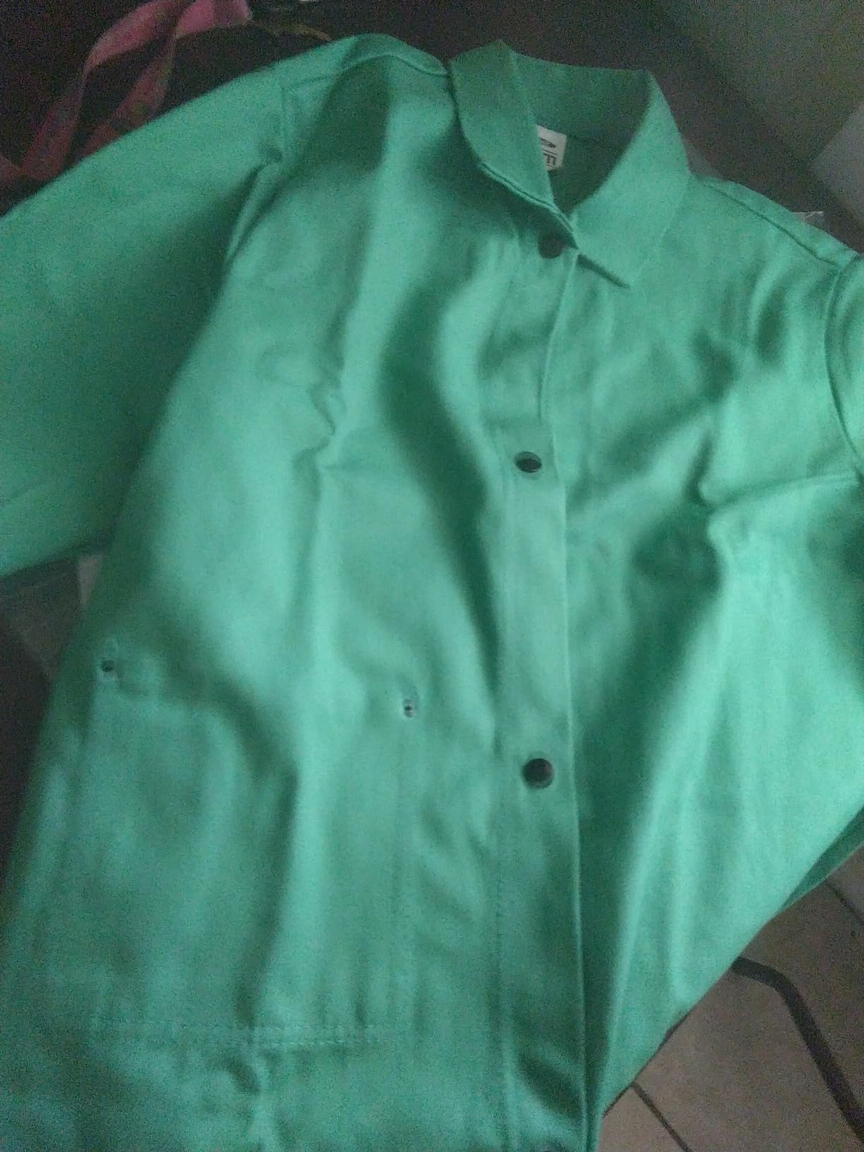 MAGID SparkGuard Flame Resistant Green Welding Jacket | 1 Jacket | 12 oz. Heavyweight 100% Cotton Sateen | ASTM D6413 | Men's | 2830 customer photo 1