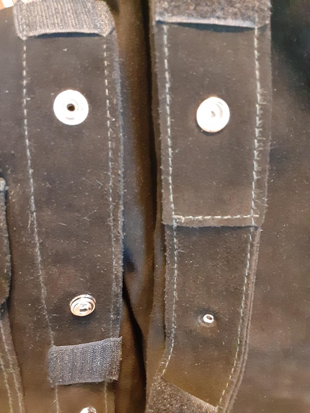 Black Leather Welding Jacket, Heavy Duty FR Split Cowhide Leather Work Safety Jackets, Welder Jackets for Men & Women customer photo 1