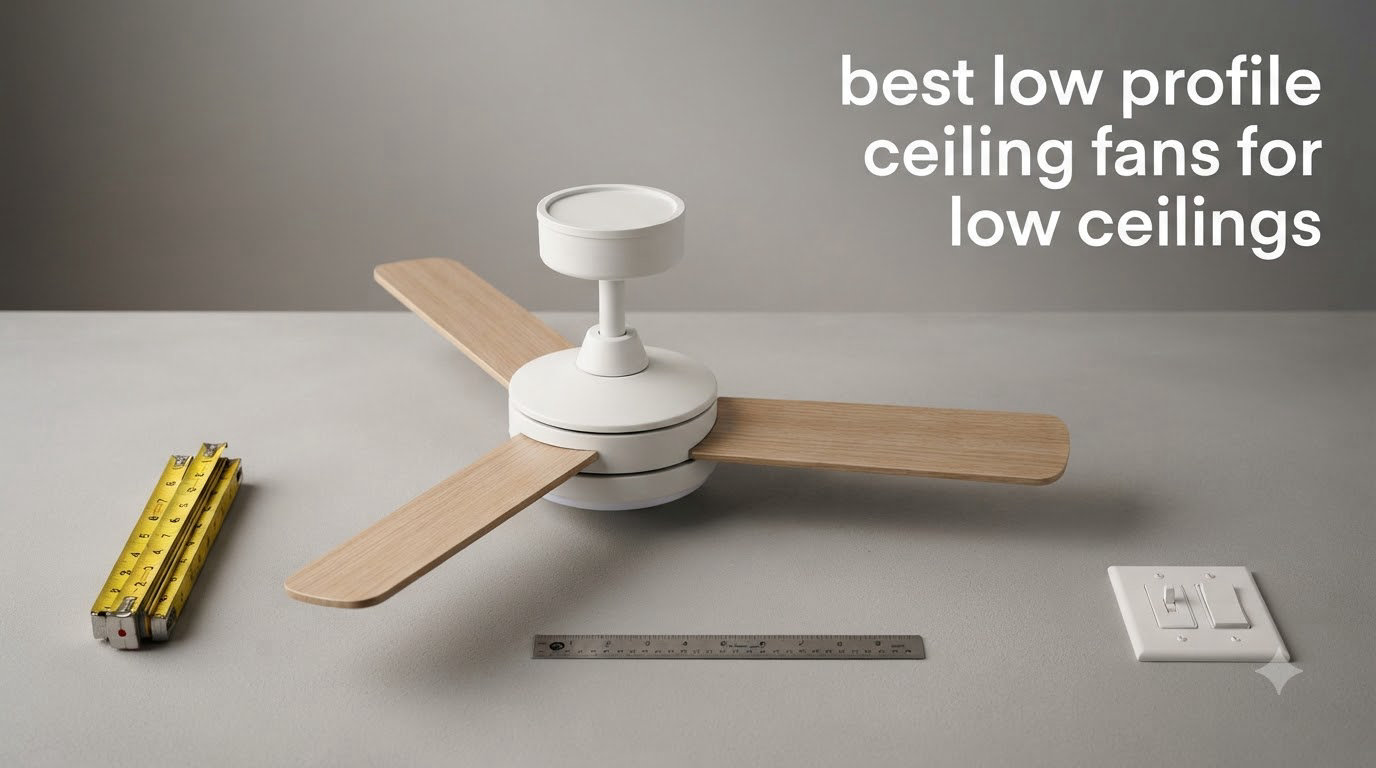best low profile ceiling fans for low ceilings